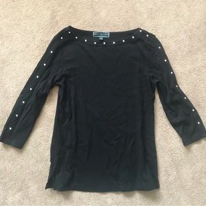 Karen Scott black medium sweater